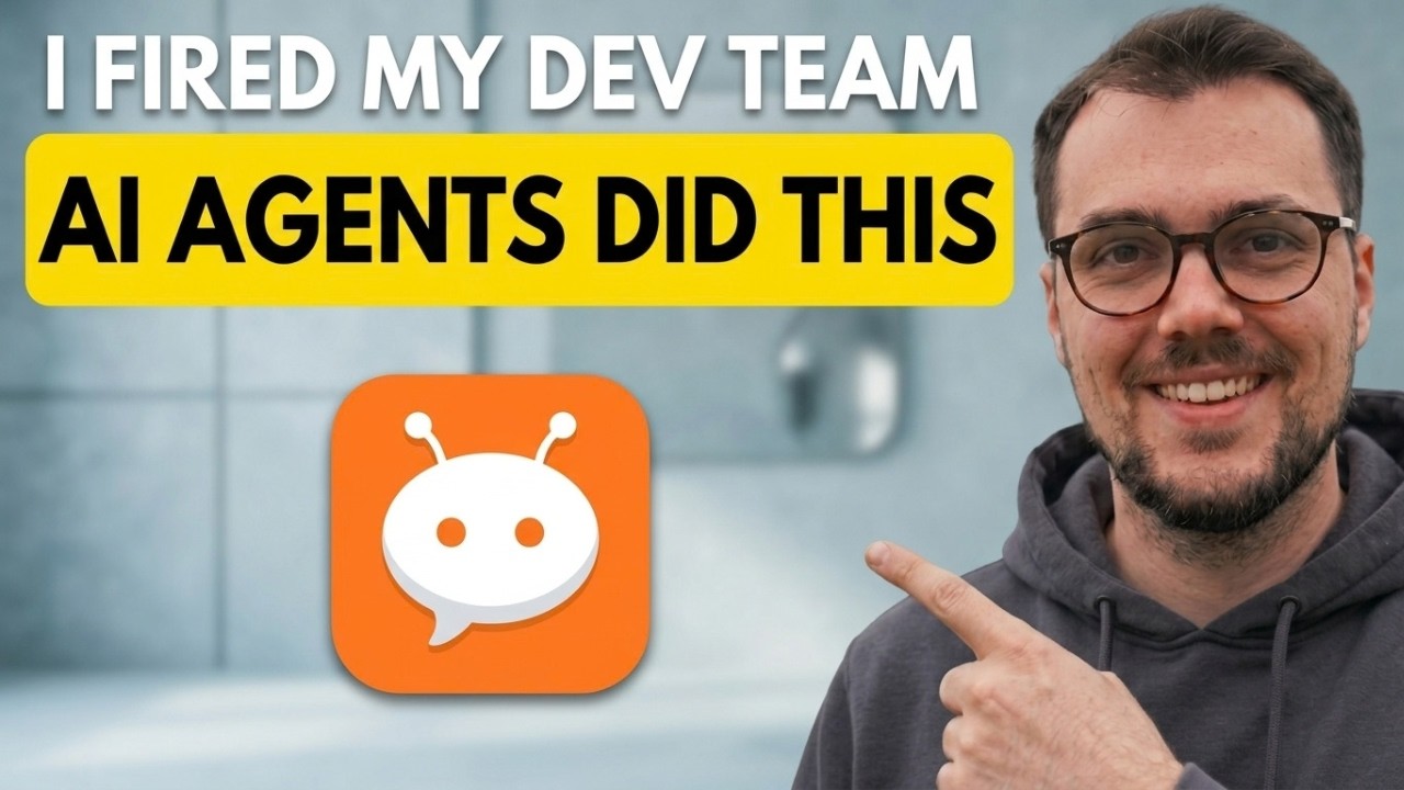Zac's video thumbnail featuring the ClawChat logo and text about building with AI agents.